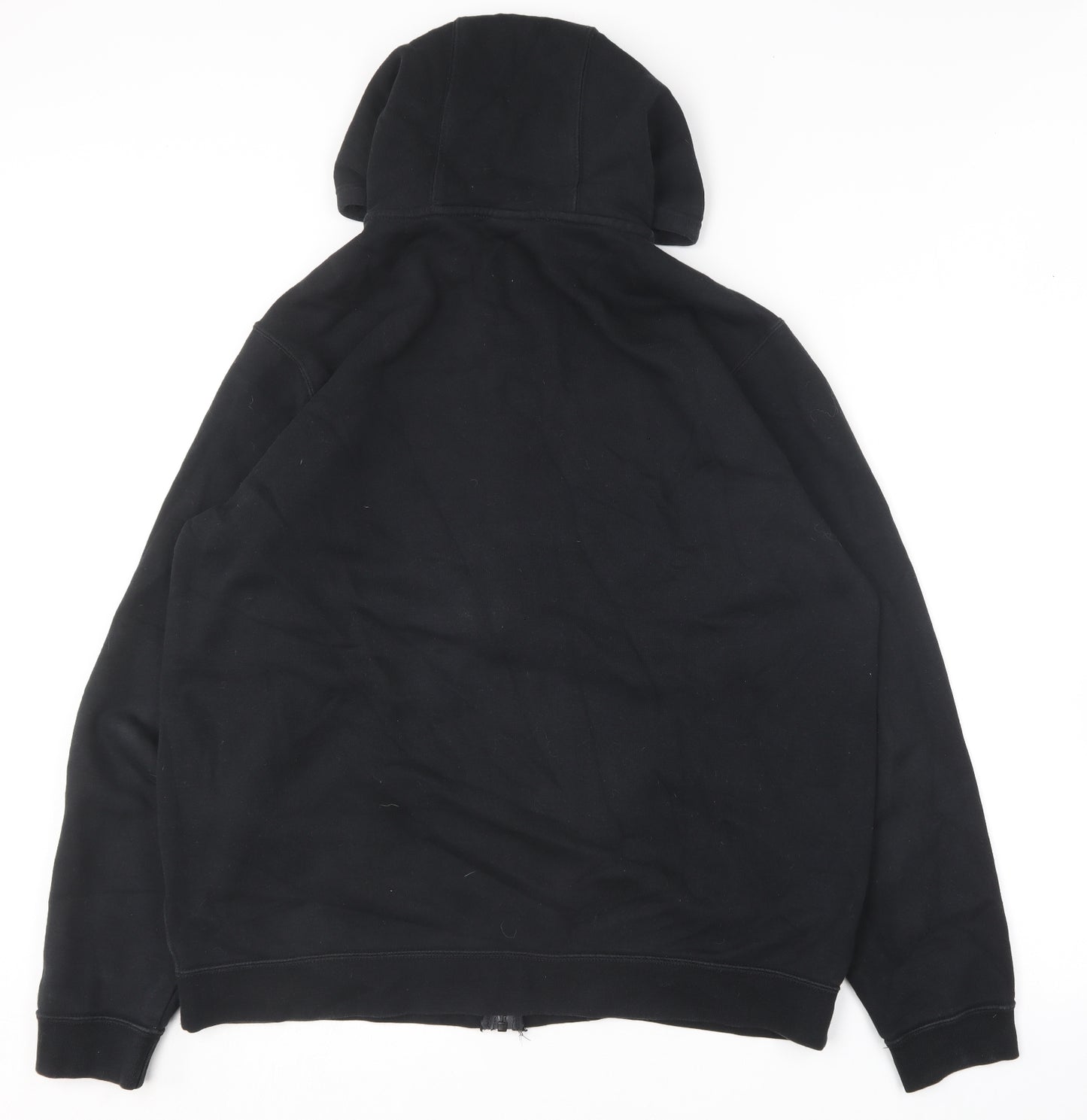Nike Mens Black  Cotton Full Zip Hoodie Size XL