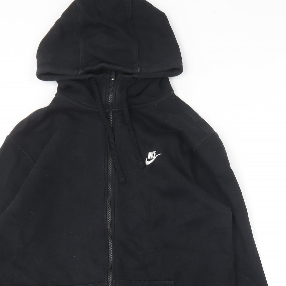 Nike Mens Black  Cotton Full Zip Hoodie Size XL