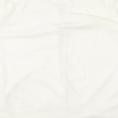 Marks and Spencer Womens Ivory Round Neck  Acrylic Cardigan Jumper Size 20