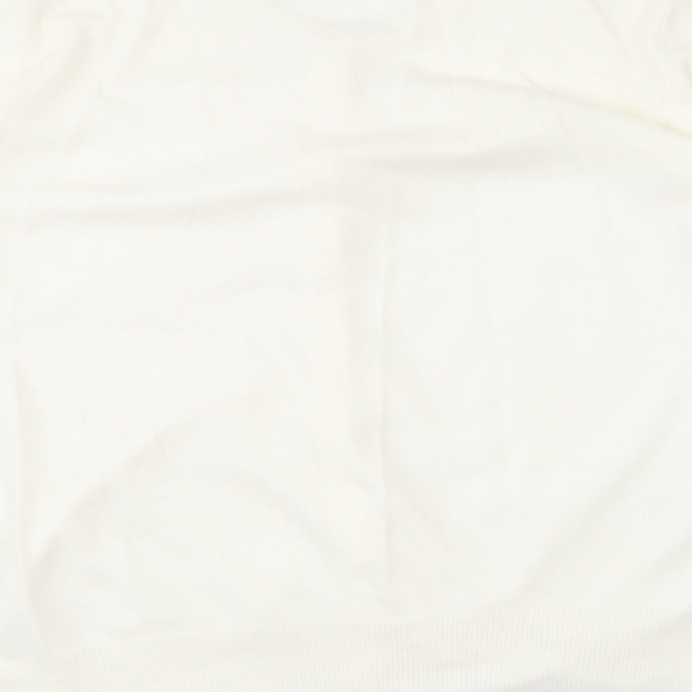 Marks and Spencer Womens Ivory Round Neck  Acrylic Cardigan Jumper Size 20