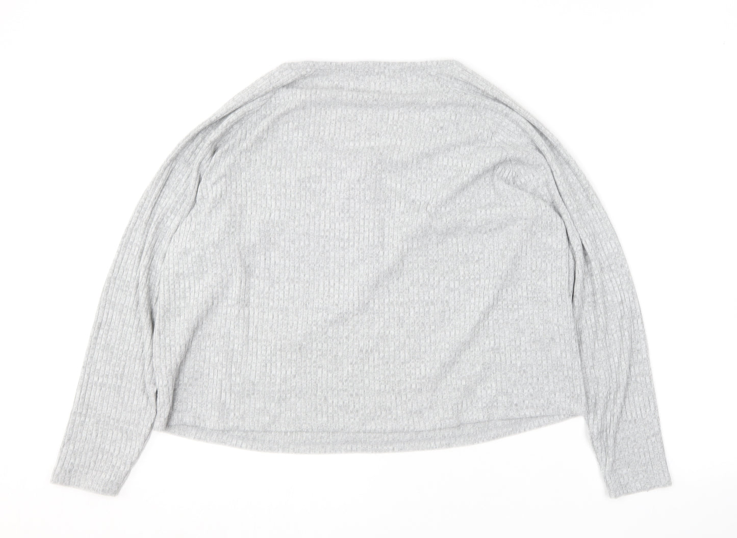 Very Womens Grey Round Neck  Polyester Pullover Jumper Size 20