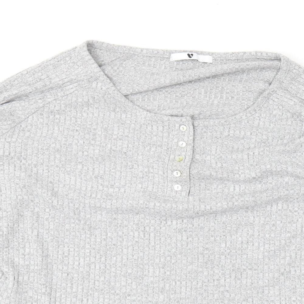 Very Womens Grey Round Neck  Polyester Pullover Jumper Size 20