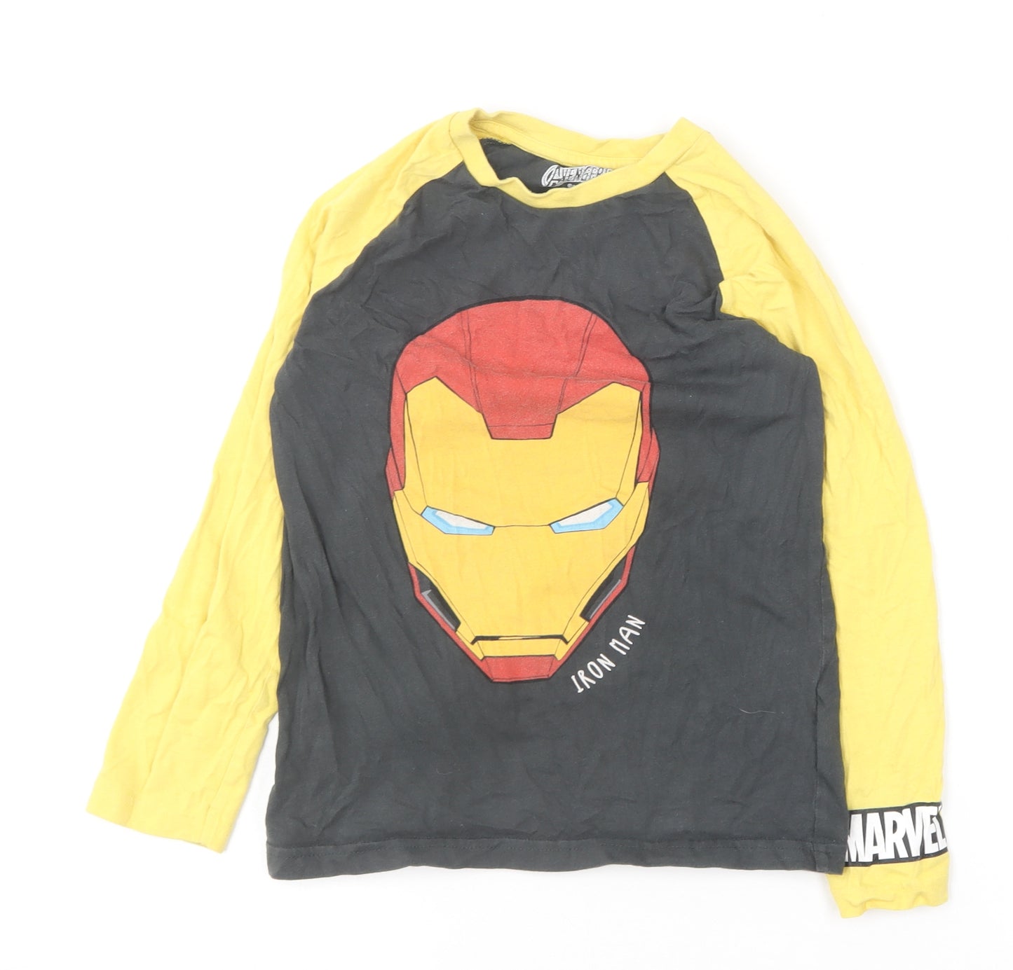 NEXT Boys Multicoloured  Cotton Basic T-Shirt Size 7-8 Years Round Neck  - Iron Man