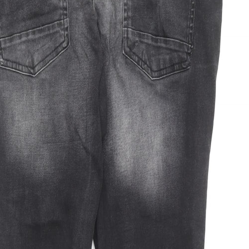 Matalan Womens Black  Cotton Skinny Jeans Size 36 in L30 in Regular