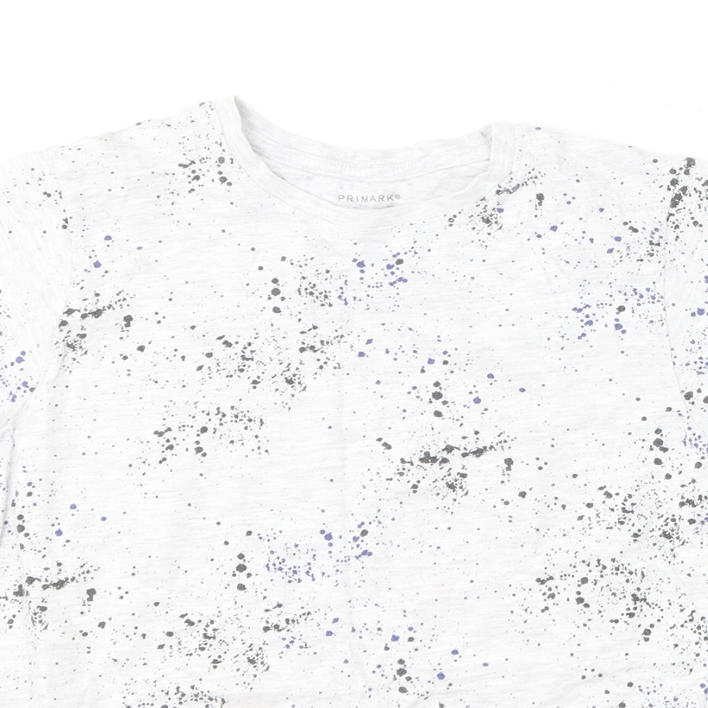 Primark Boys Multicoloured  Cotton Basic T-Shirt Size 10-11 Years Round Neck