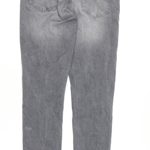 Denim & Co. Womens Grey  Cotton Skinny Jeans Size 32 in L32 in Regular