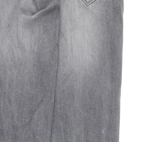 Denim & Co. Womens Grey  Cotton Skinny Jeans Size 32 in L32 in Regular