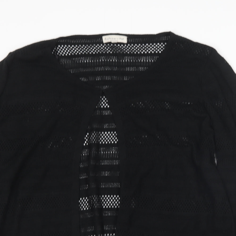 F&F Womens Black V-Neck  Viscose Cardigan Jumper Size 20