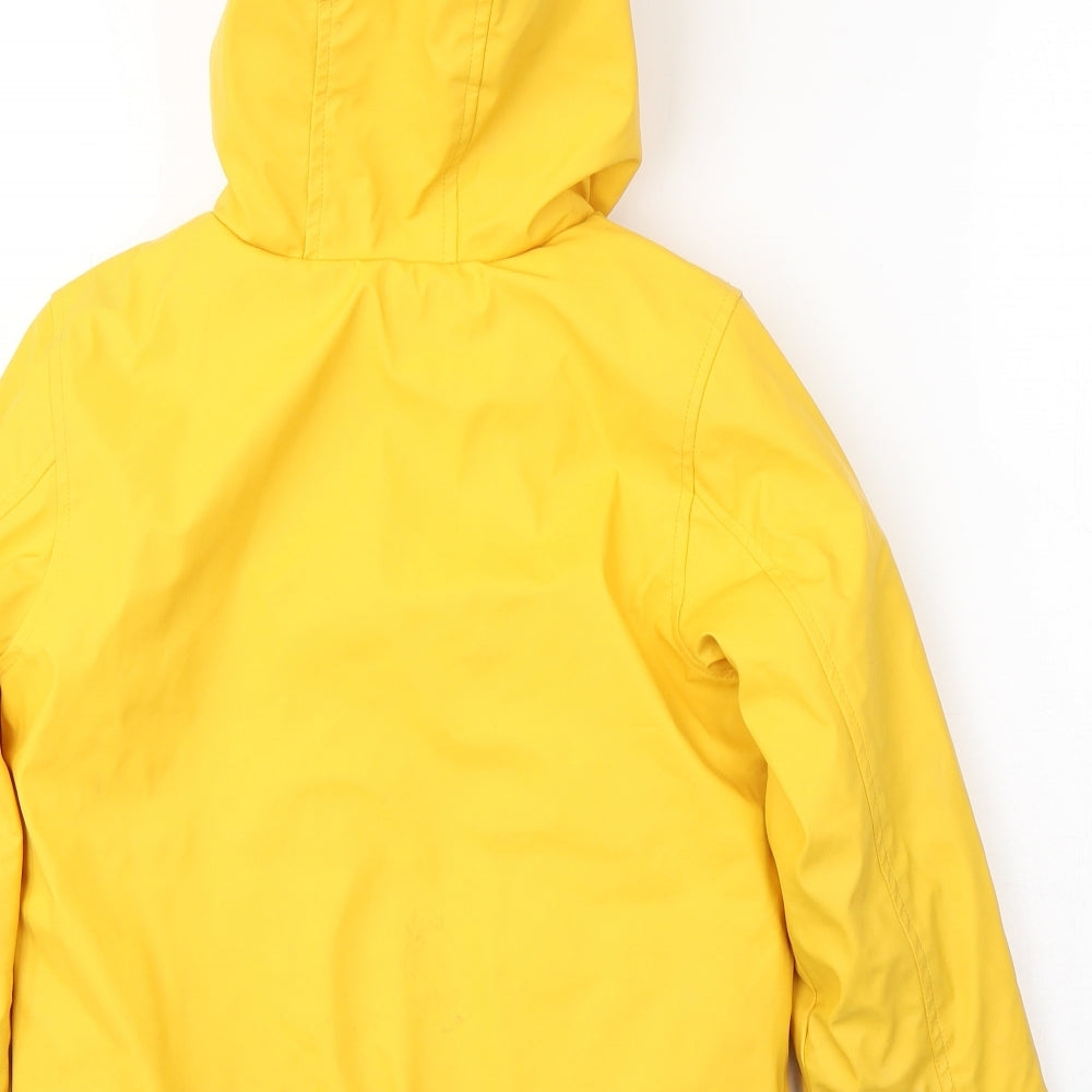 George Boys Yellow   Rain Coat Coat Size 5-6 Years  Zip