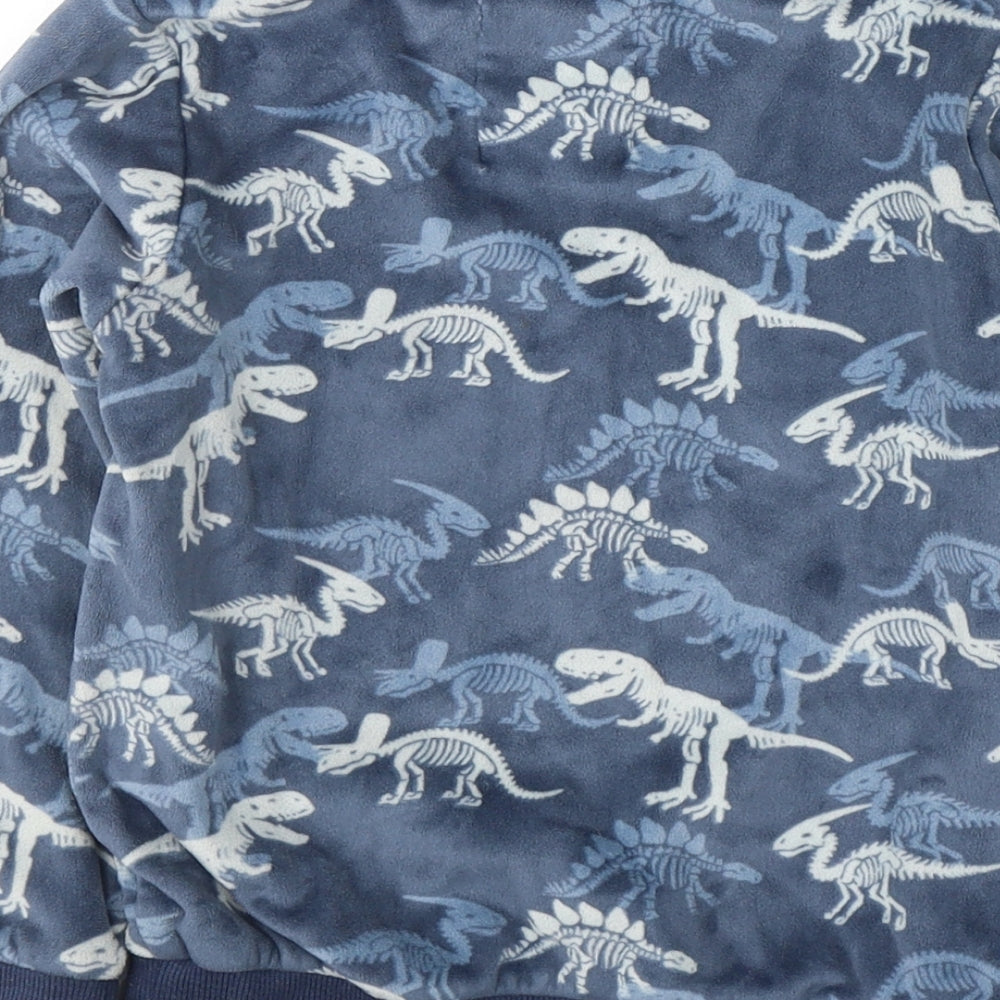 F&F Boys Blue  Polyester Pullover Sweatshirt Size 6-7 Years  Pullover - Dinosaur