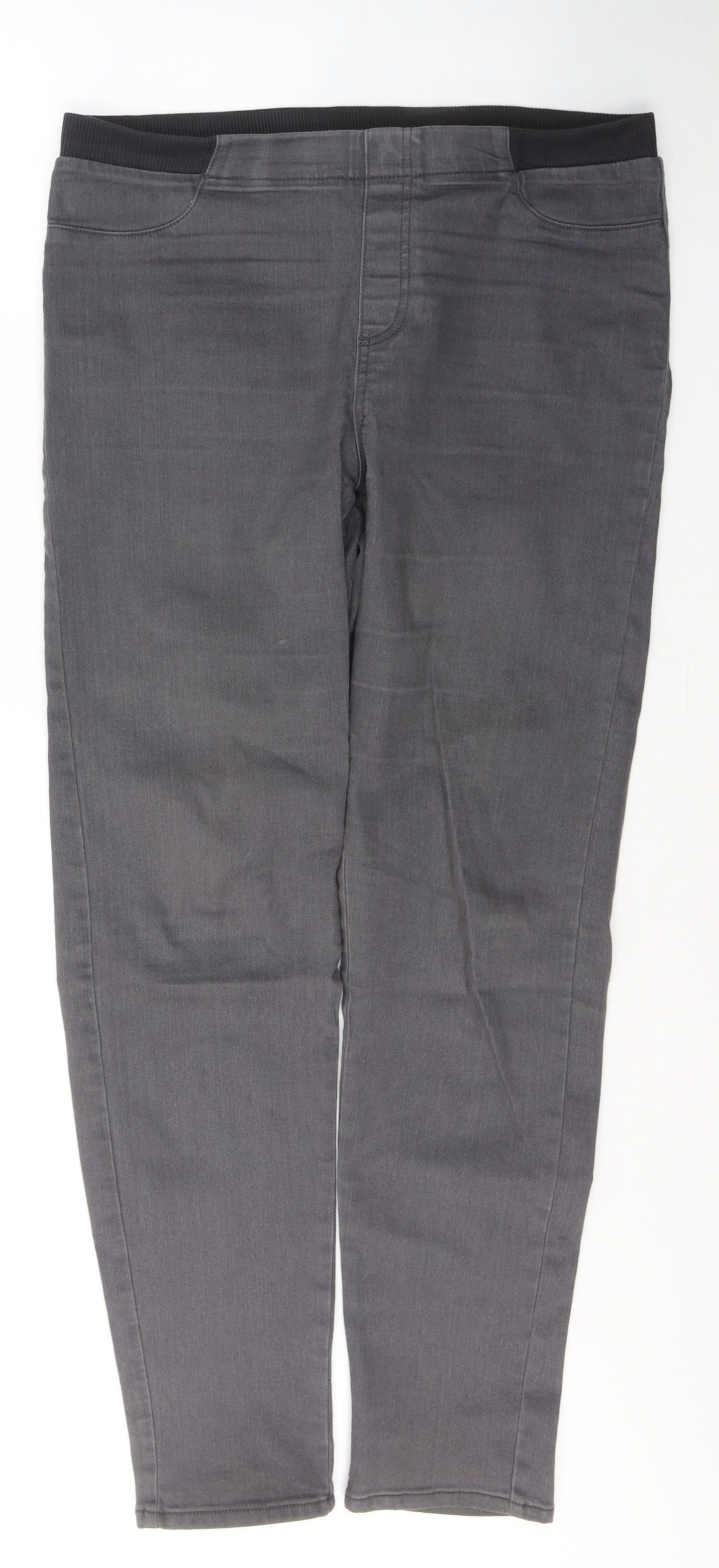 ESMARA Womens Grey  Cotton Jegging Jeans Size 16 L30 in Regular
