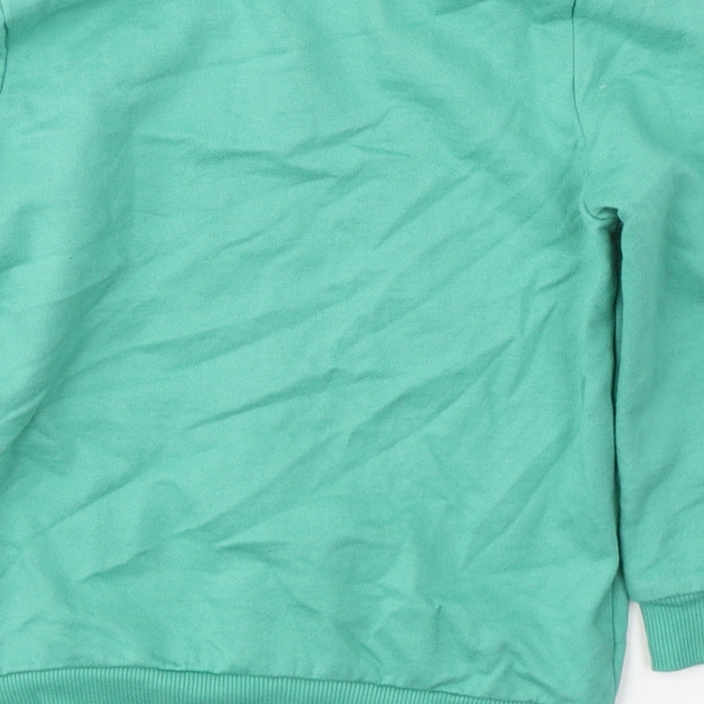 George Boys Green  Cotton Pullover Sweatshirt Size 4-5 Years  Pullover - I can do Anything
