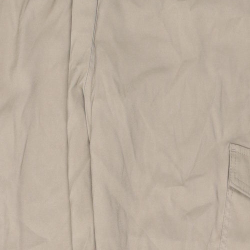 F&F Womens Beige  Viscose Trousers  Size 20 L25 in Regular Tie