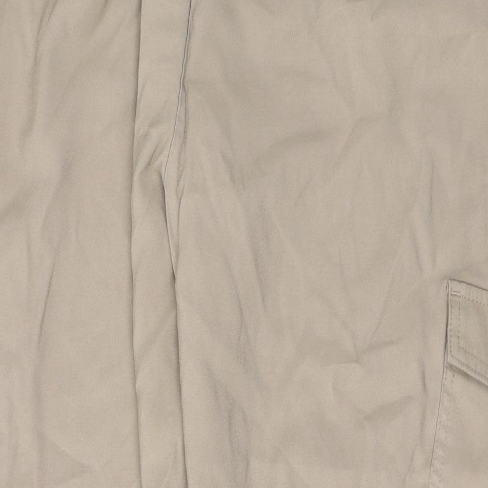 F&F Womens Beige  Viscose Trousers  Size 20 L25 in Regular Tie