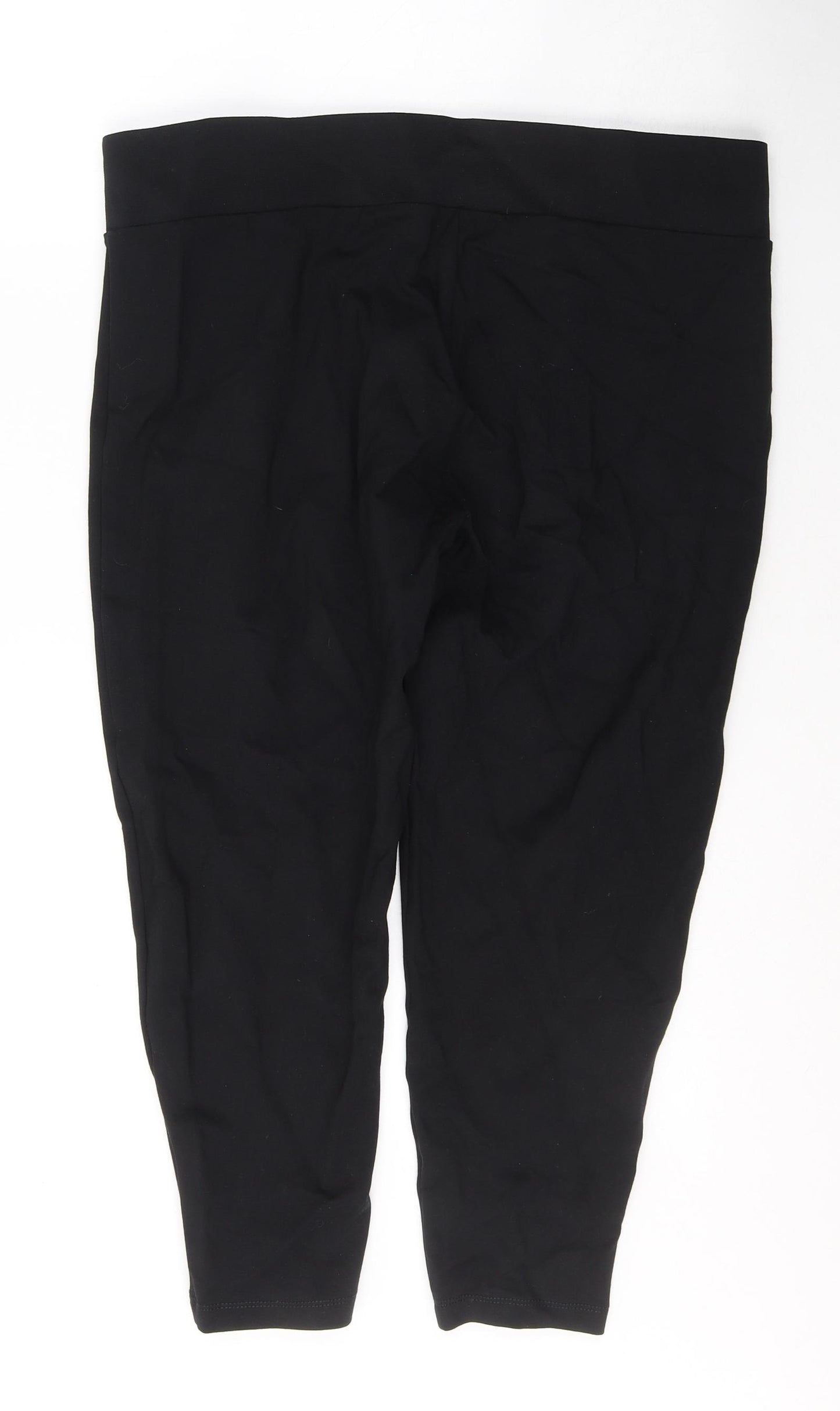Marks and Spencer Womens Black  Viscose Cropped Leggings Size 20 L21 in