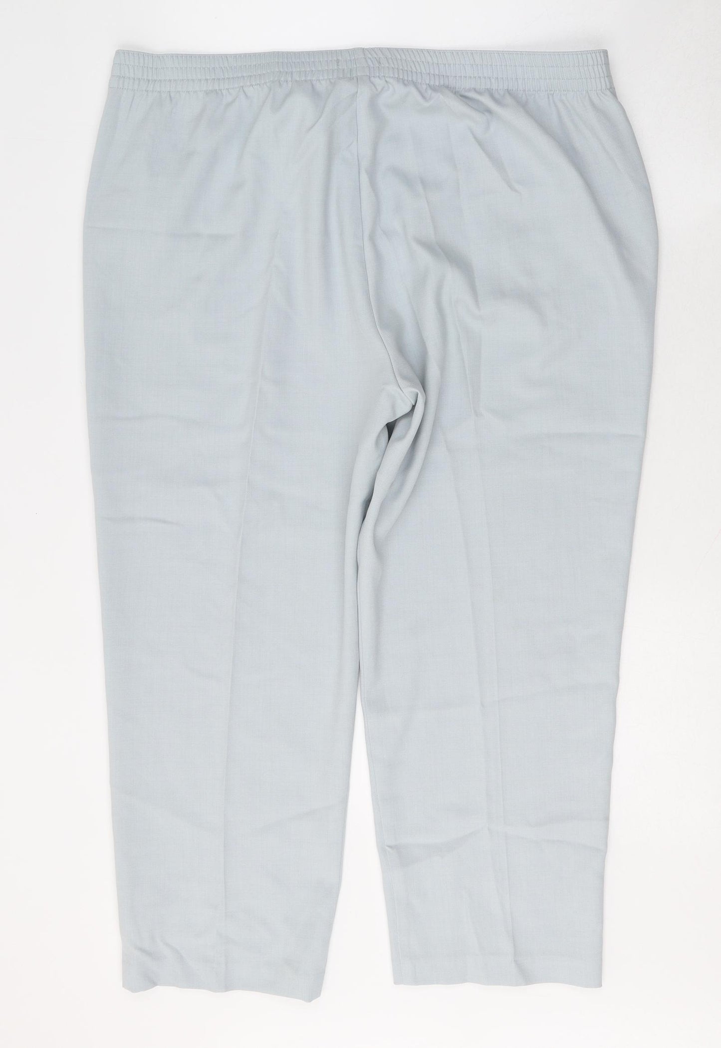 Marks and Spencer Womens Blue  Polyester Trousers  Size 20 L24 in Regular