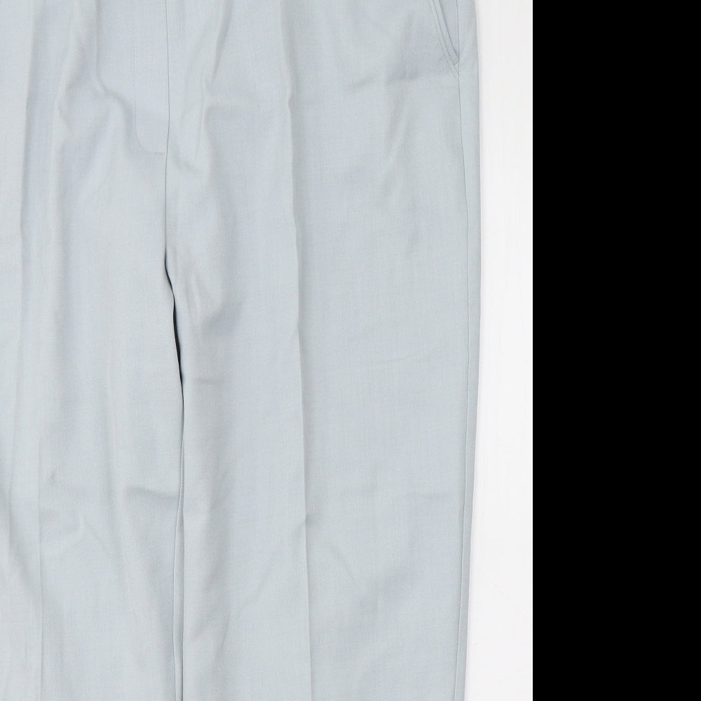 Marks and Spencer Womens Blue  Polyester Trousers  Size 20 L24 in Regular