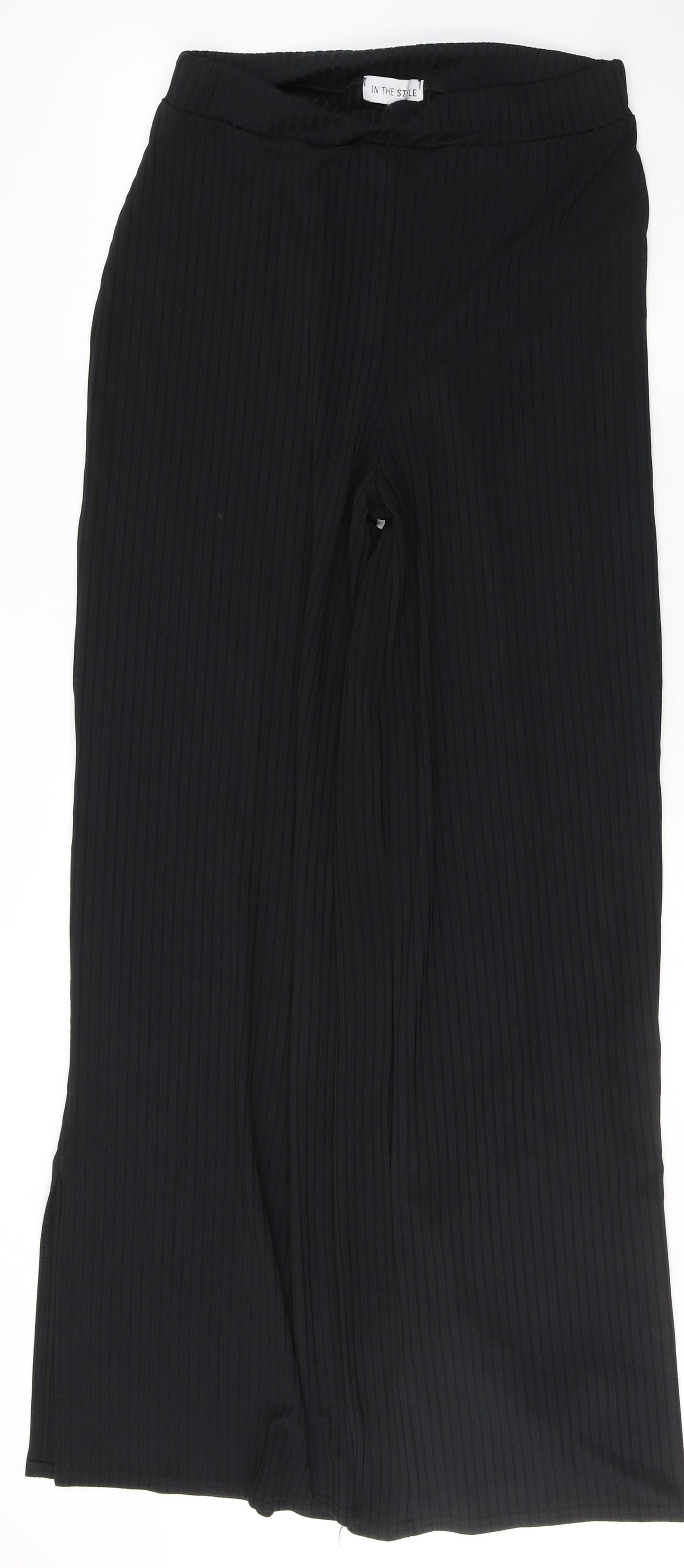 In the Style Womens Black  Polyester Trousers  Size 10 L32 in Regular