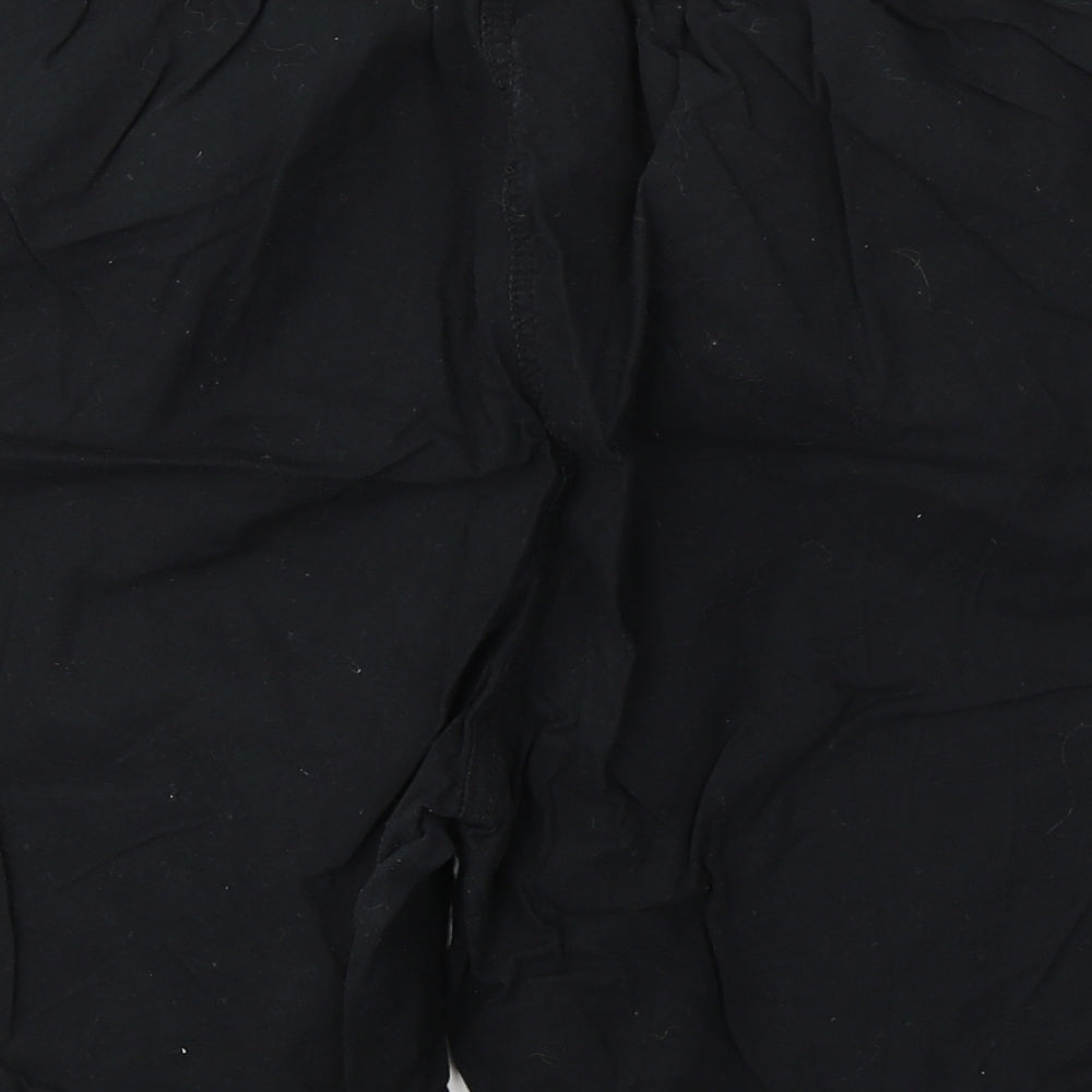 Antology Womens Black  Cotton Bermuda Shorts Size 18 L8 in Regular Tie