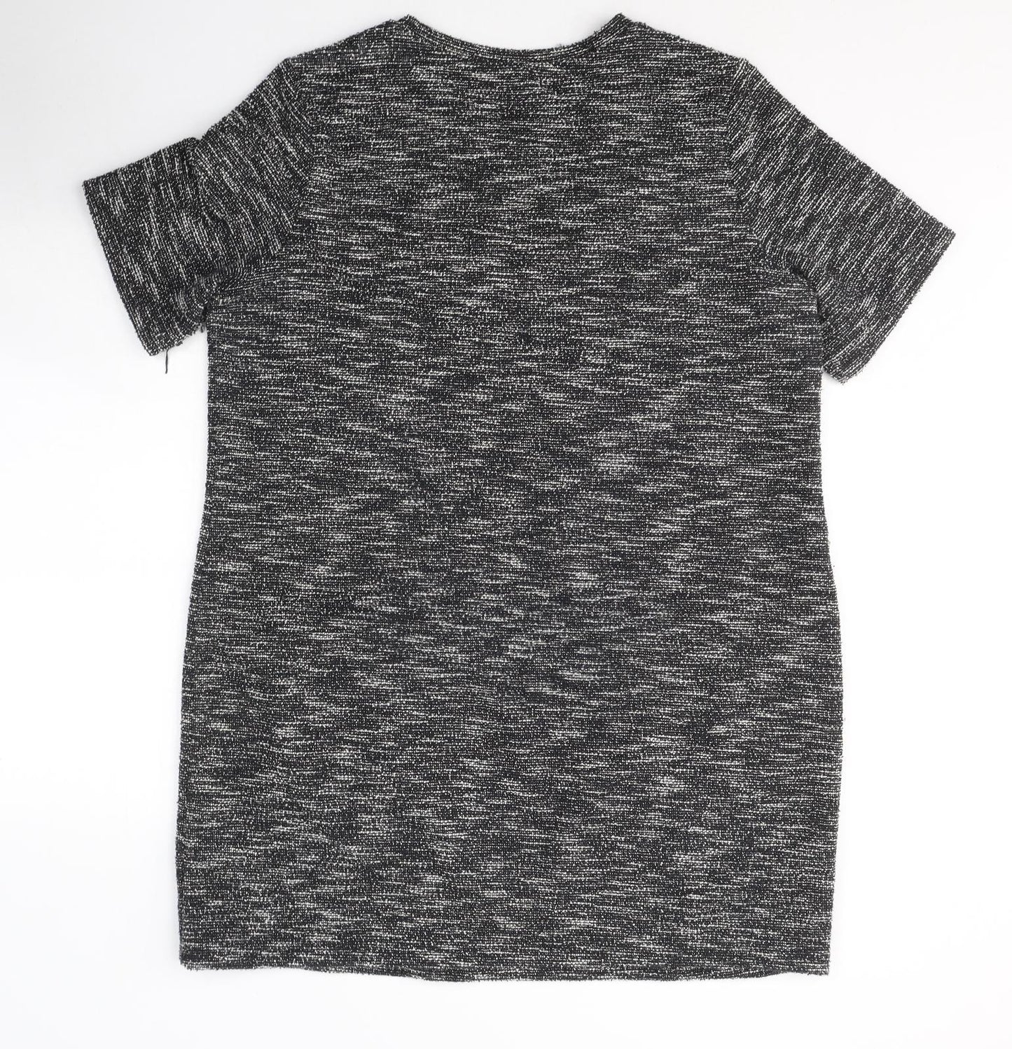 F&F Womens Black  Polyester T-Shirt Dress  Size 20  Round Neck Pullover