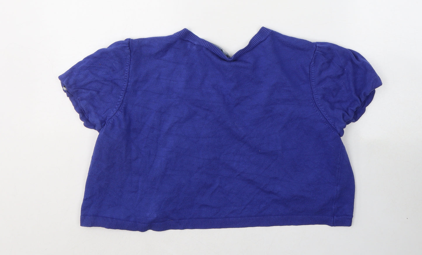 Debenhams Womens Blue V-Neck  Viscose Cardigan Jumper Size 14