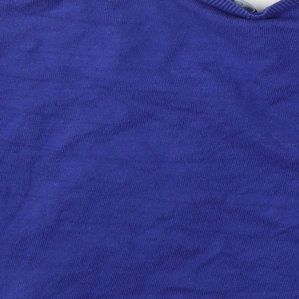 Debenhams Womens Blue V-Neck  Viscose Cardigan Jumper Size 14