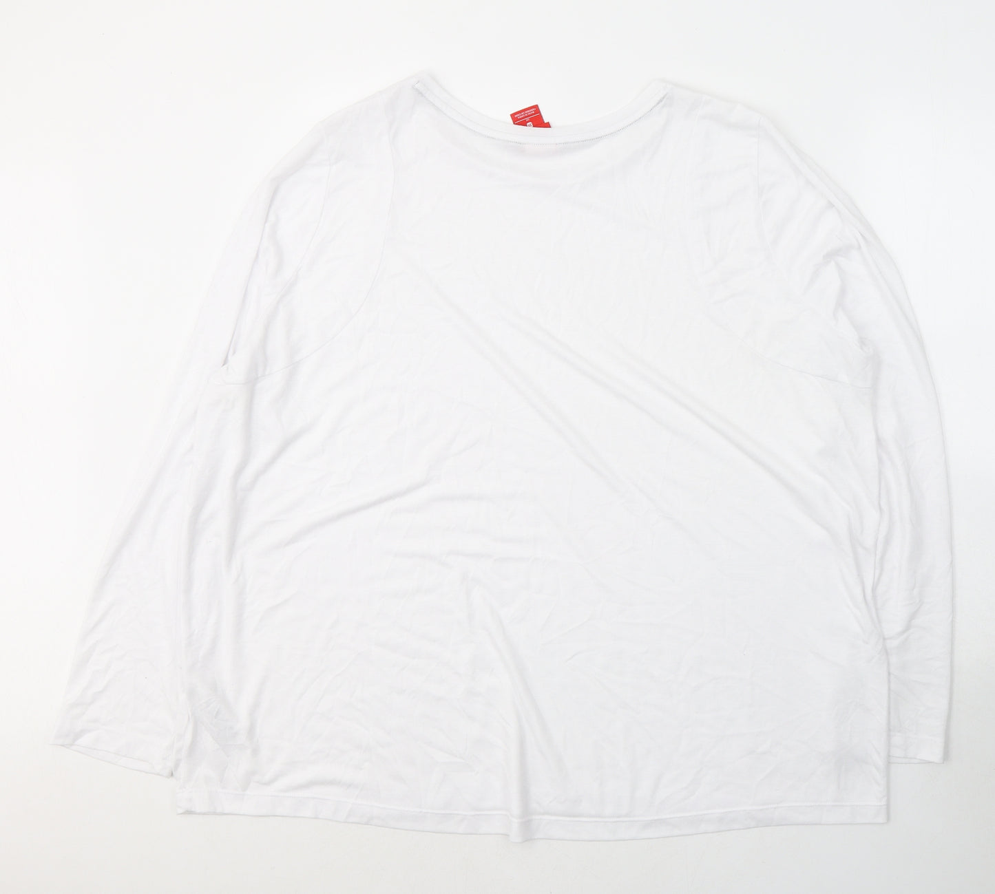 Nike Mens White  Cotton  T-Shirt Size 3XL Round Neck