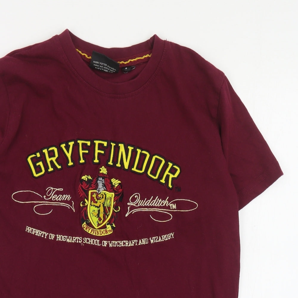Sedex Womens Red  Cotton Basic T-Shirt Size S Crew Neck - Harry Potter