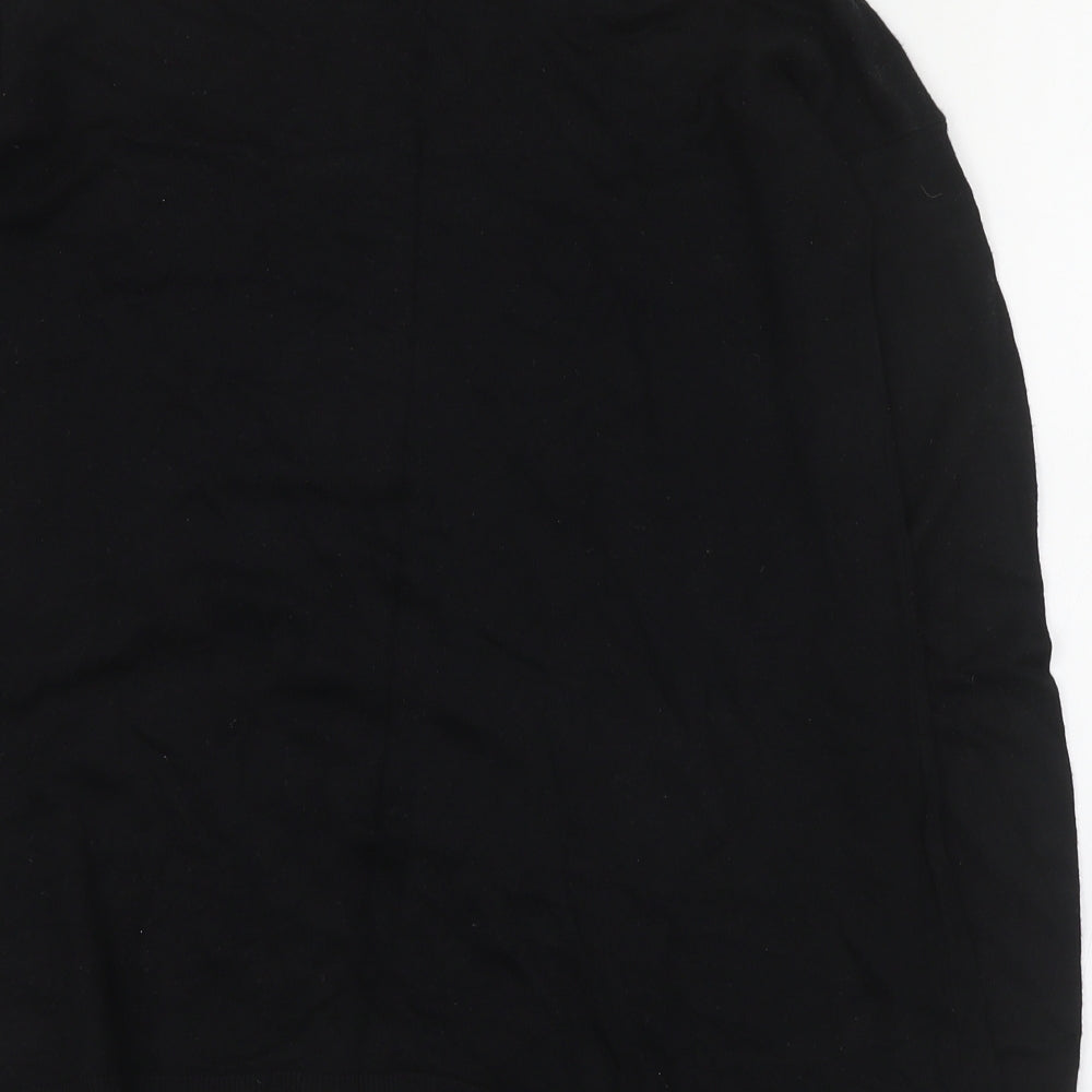 Primark Womens Black Round Neck  Viscose Pullover Jumper Size 8