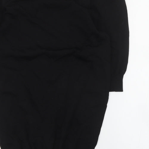 NEXT Womens Black Round Neck  Viscose Pullover Jumper Size 8