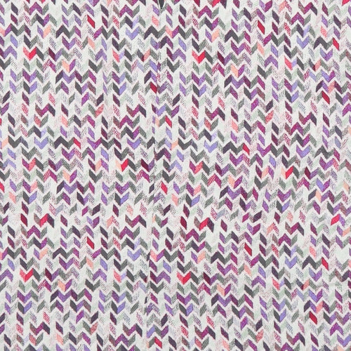 Sandwich Womens Multicoloured Geometric Viscose Basic Blouse Size 8 Round Neck