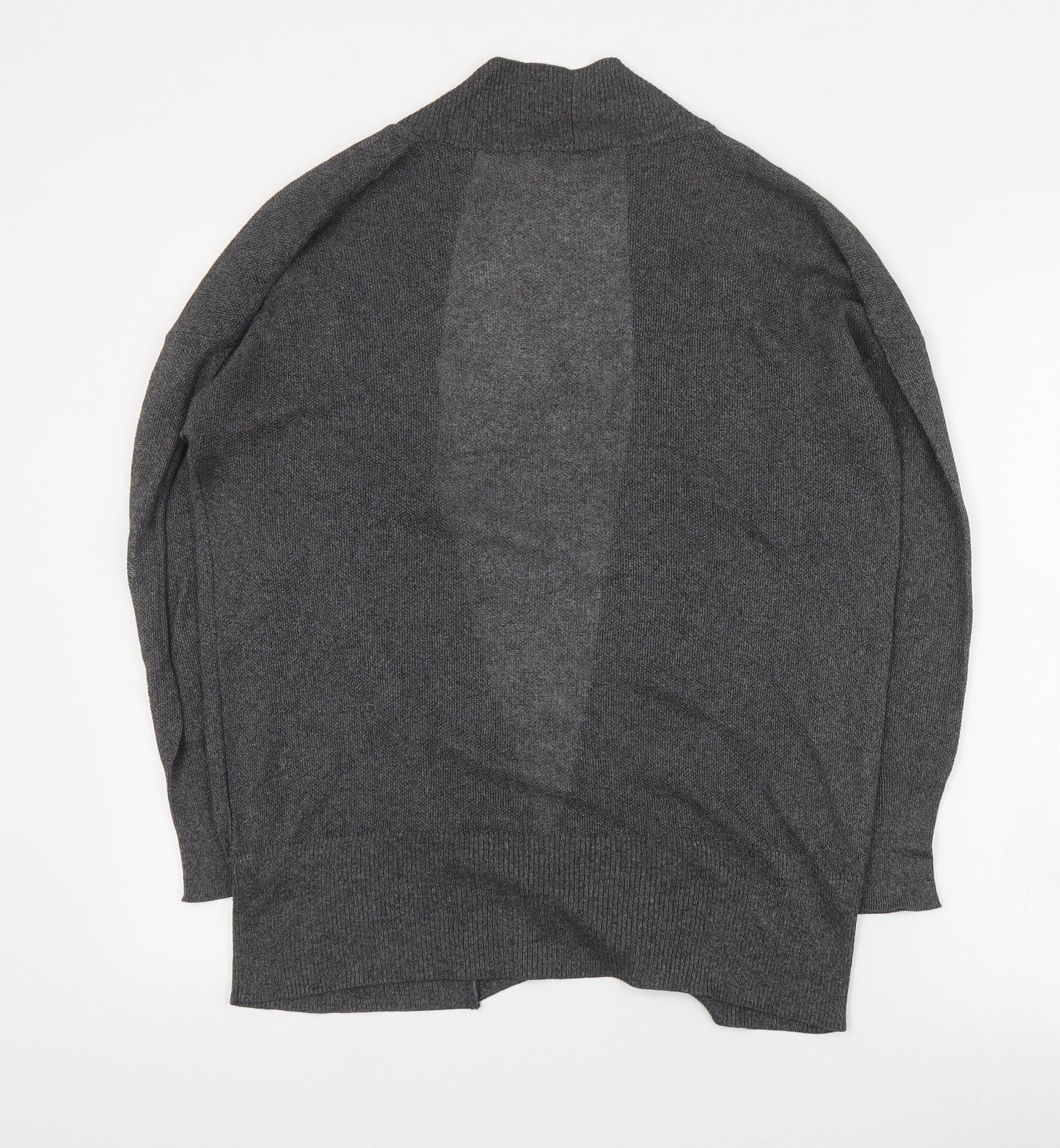 Zara Womens Grey V-Neck  Acrylic Cardigan Jumper Size M