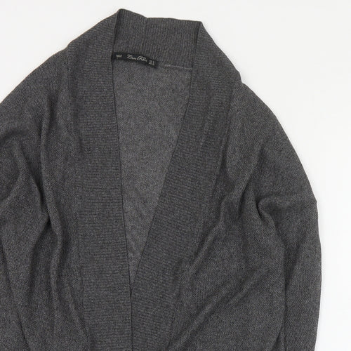 Zara Womens Grey V-Neck  Acrylic Cardigan Jumper Size M