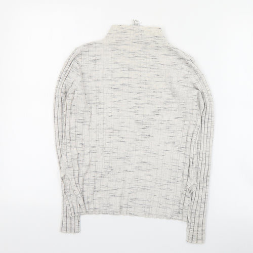 Topshop Womens Grey High Neck  Viscose Pullover Jumper Size M