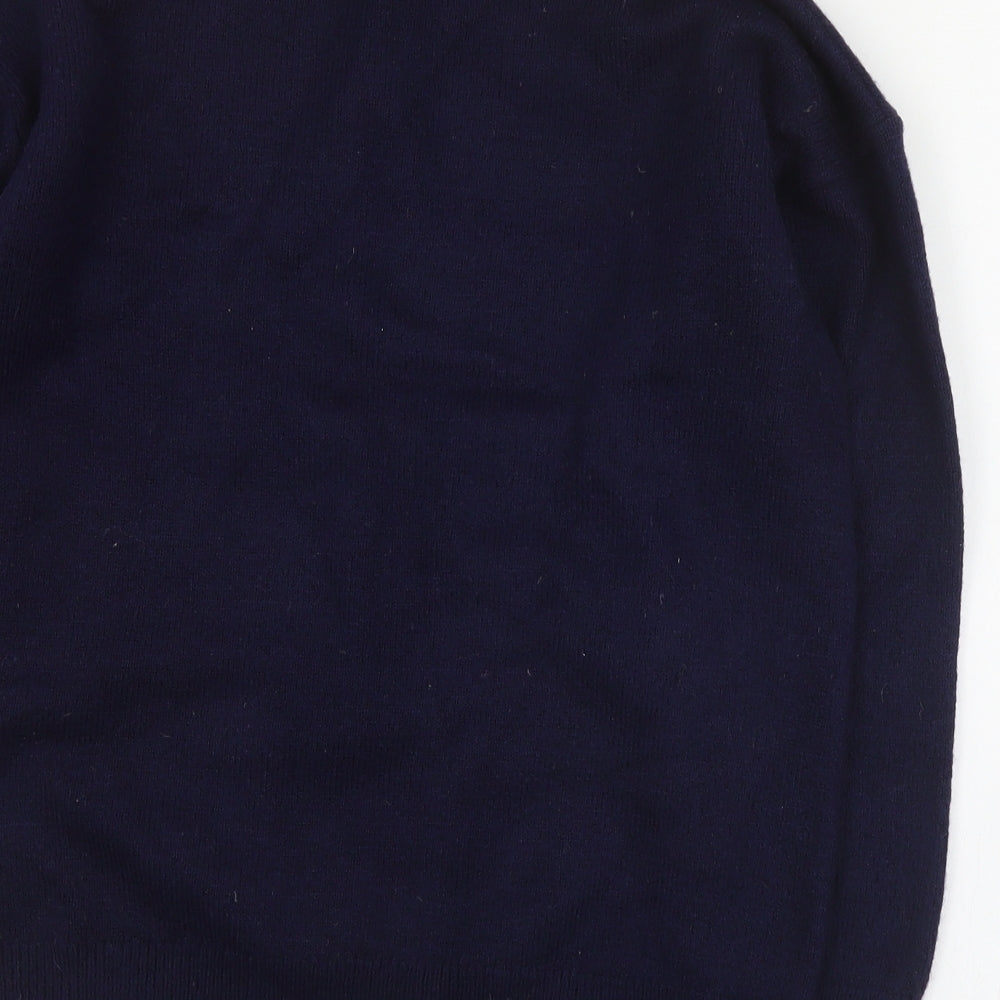 F&F Womens Blue Round Neck  Acrylic Pullover Jumper Size 8