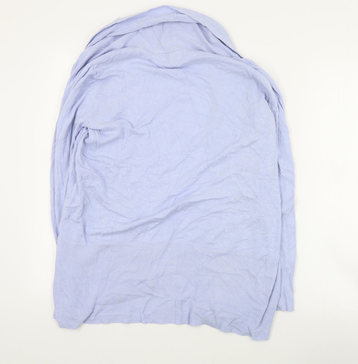 Primark Womens Blue V-Neck  Acrylic Cardigan Jumper Size S