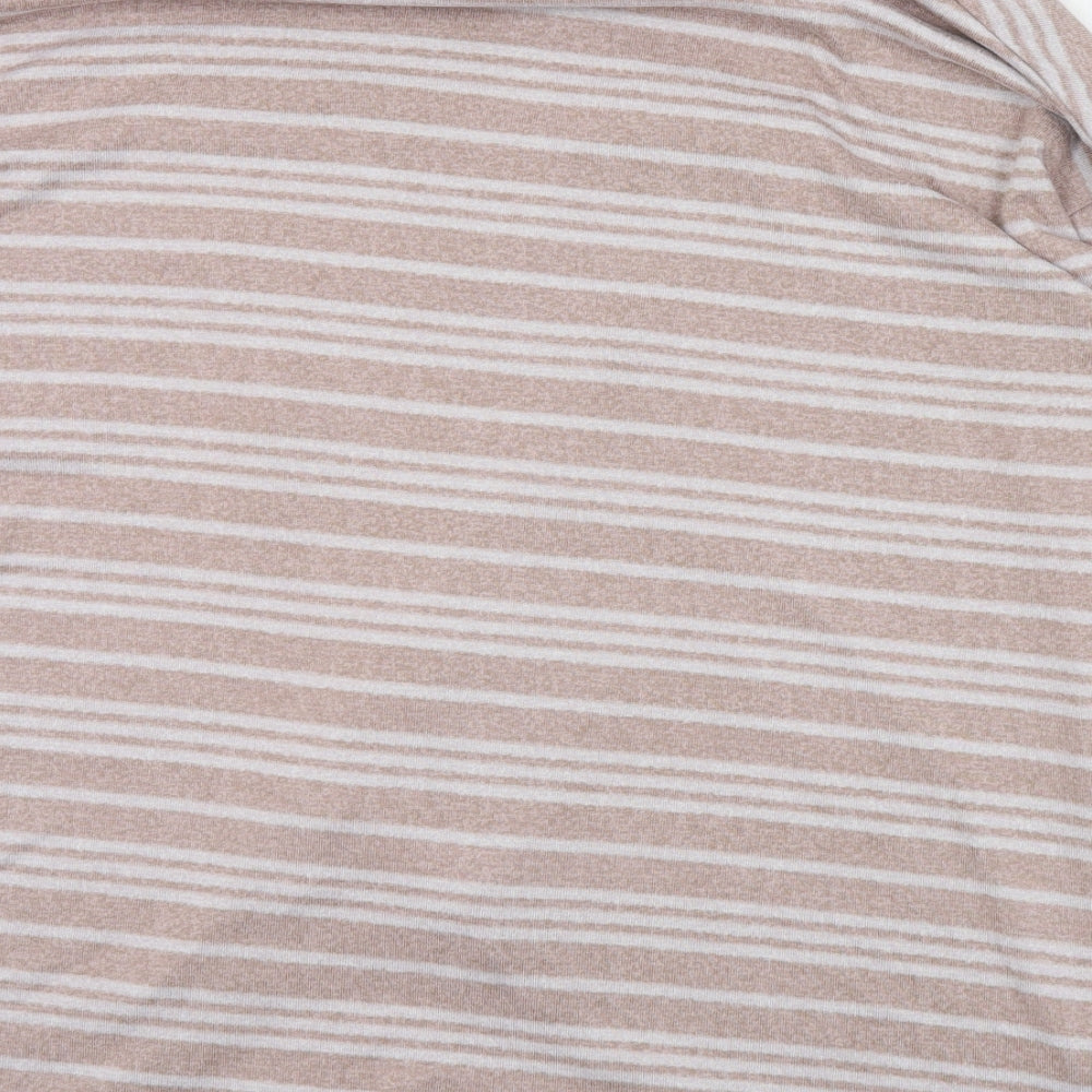 TU Womens Pink Striped Polyester Top Pyjama Top Size 20