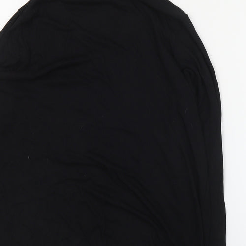 George Womens Black  Viscose Basic T-Shirt Size 20 Roll Neck