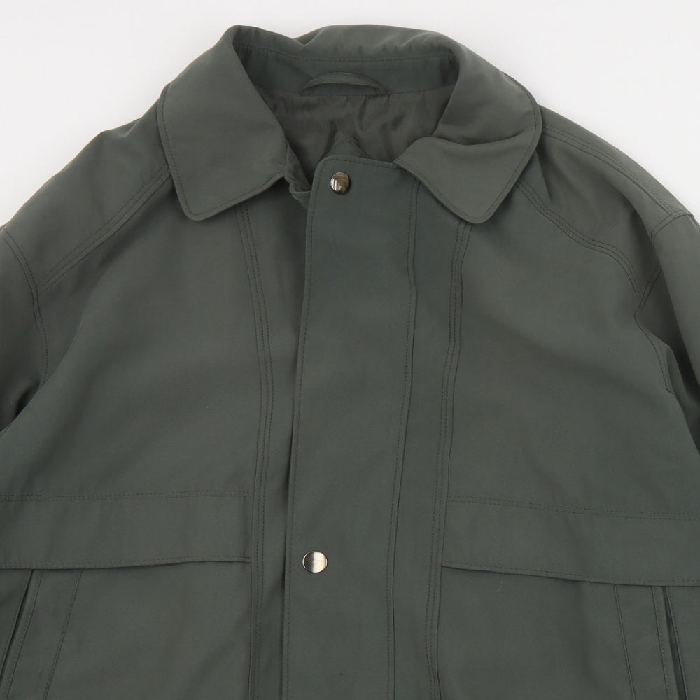 EWM Mens Green   Pea Coat Coat Size M  Zip