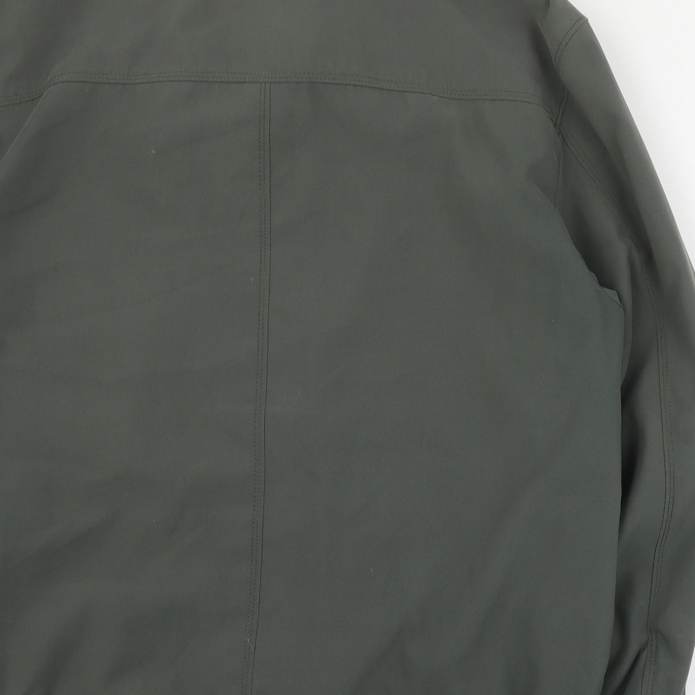 EWM Mens Green   Pea Coat Coat Size M  Zip