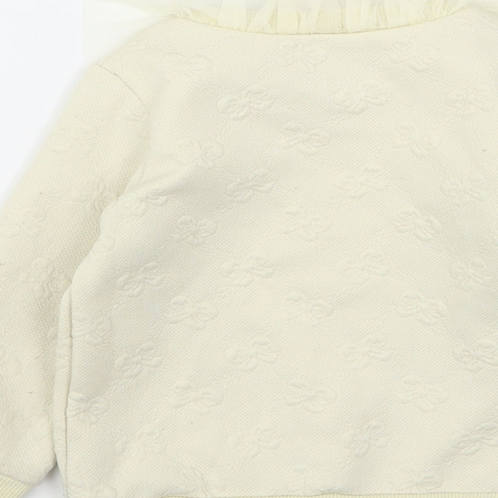 Shein  Girls Beige Round Neck  Polyester Pullover Jumper Size 2-3 Years