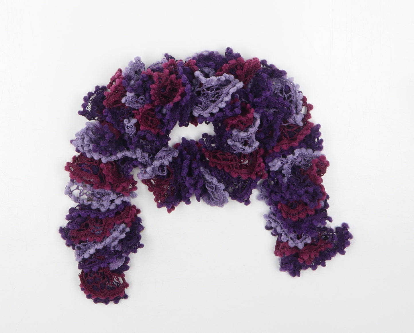 Preworn Womens Purple  Polyester  Scarf