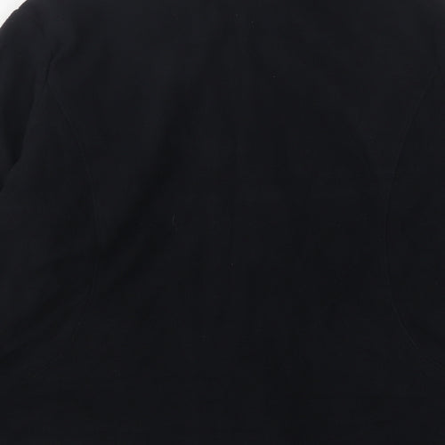 Marks and Spencer Womens Black  Polyester Full Zip Sweatshirt Size 18