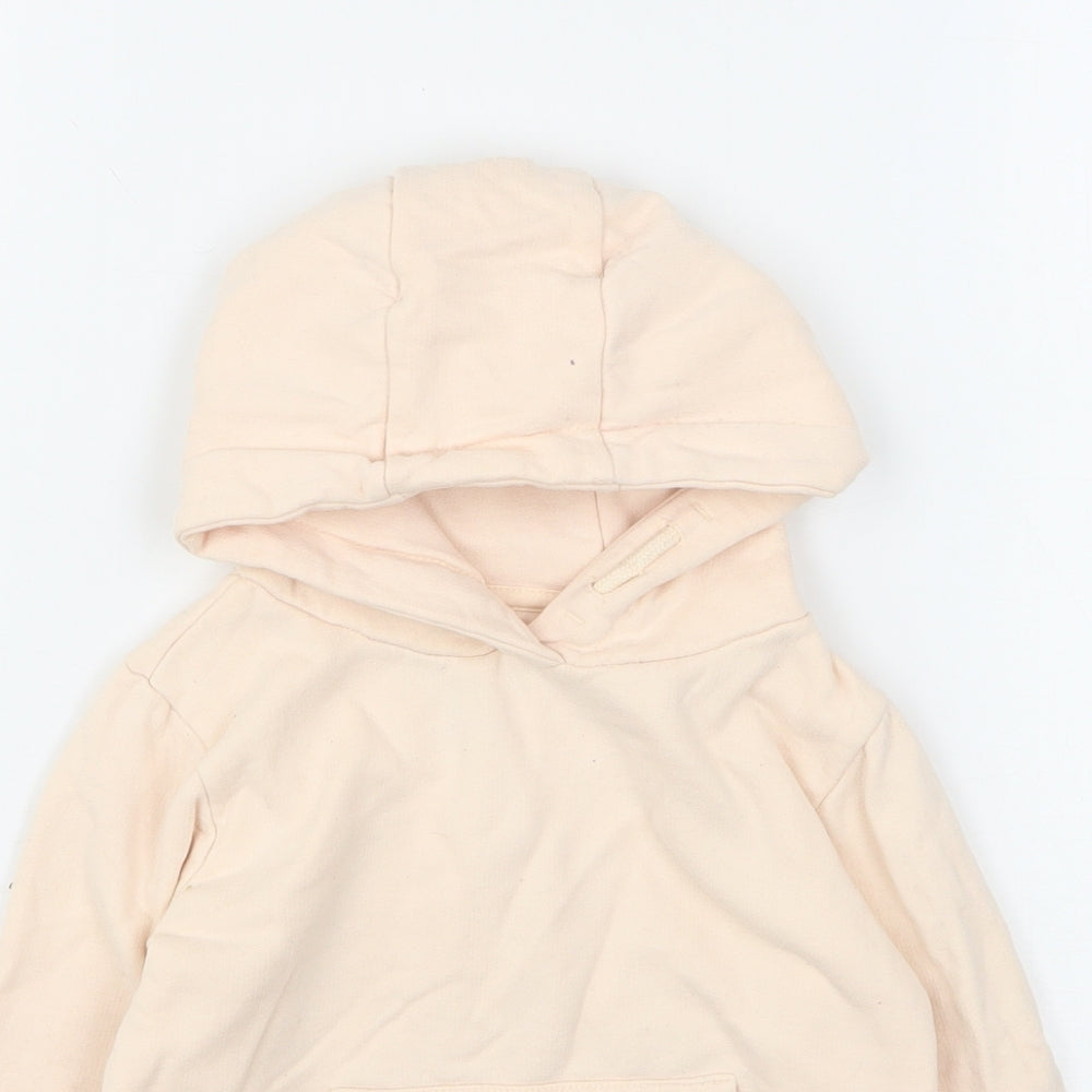 Firetrap Girls Pink  Cotton Pullover Hoodie Size 3-4 Years
