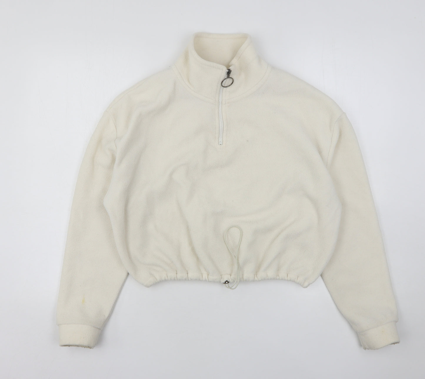 Brave Soul Womens Ivory  Polyester Pullover Sweatshirt Size M