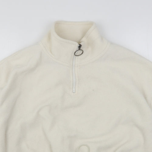 Brave Soul Womens Ivory  Polyester Pullover Sweatshirt Size M