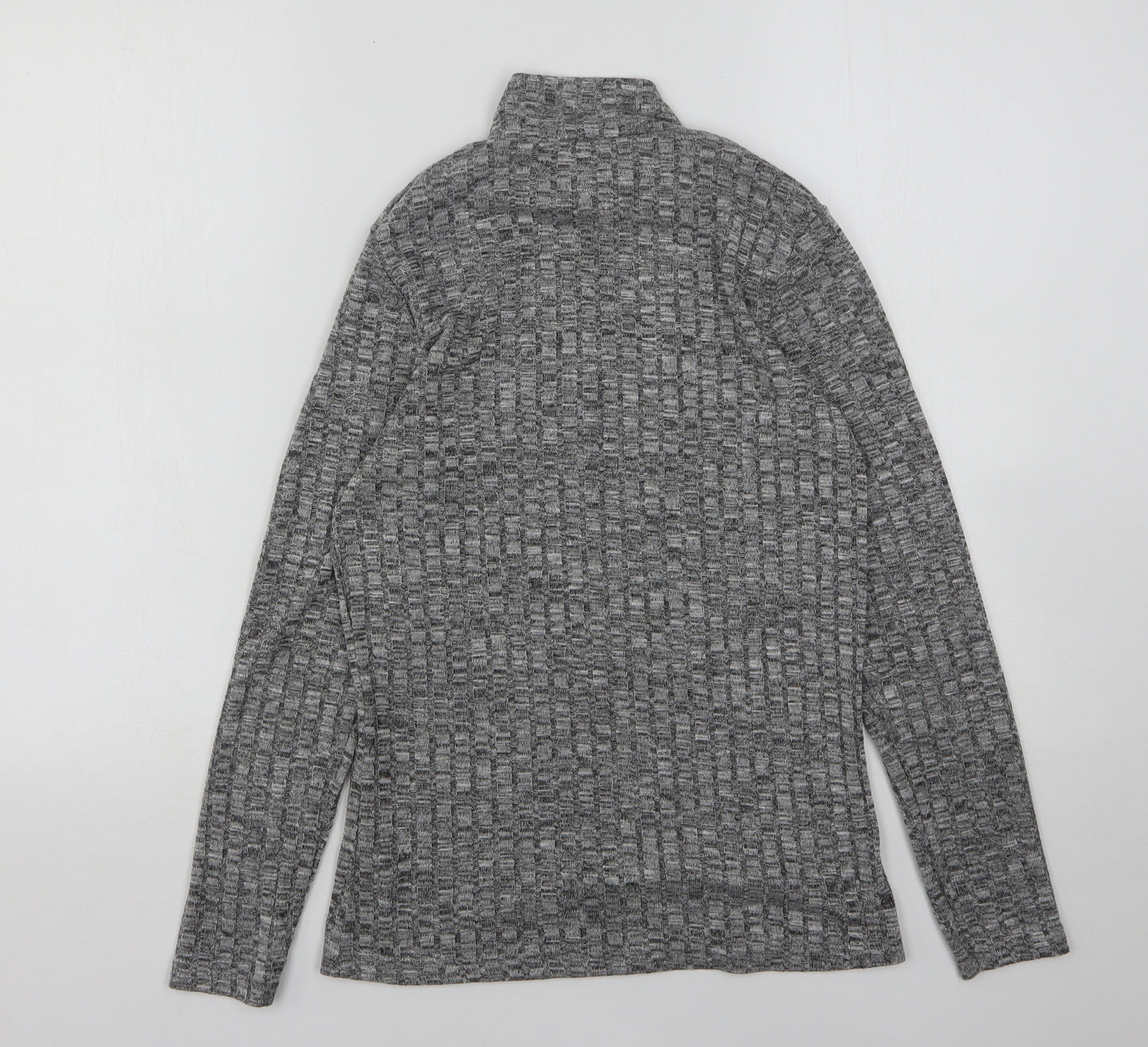 Peacocks Womens Grey High Neck  Viscose Pullover Jumper Size 10