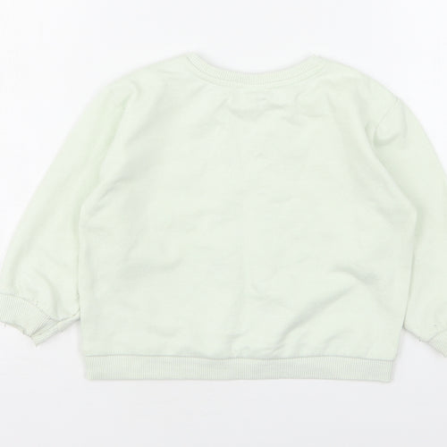 George Girls Green  Polyester Pullover Sweatshirt Size 2-3 Years   - Cocomelon