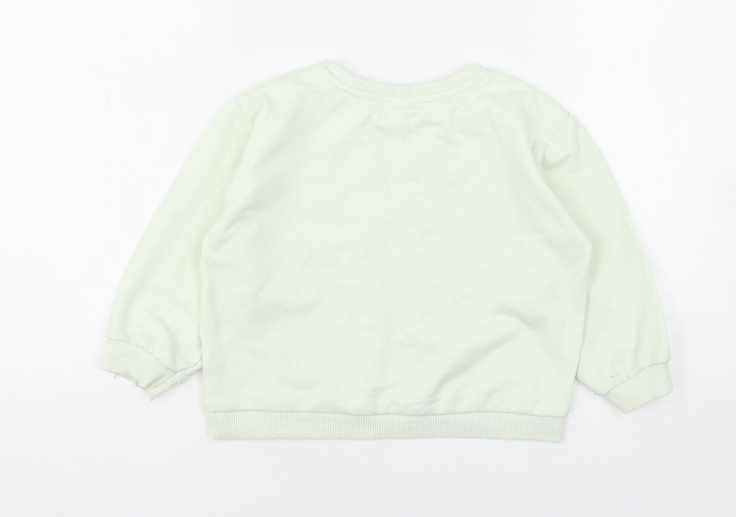 George Girls Green  Polyester Pullover Sweatshirt Size 2-3 Years   - Cocomelon