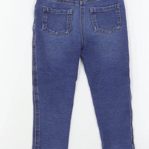 Matalan Girls Blue  Cotton Jegging Jeans Size 2-3 Years  Regular